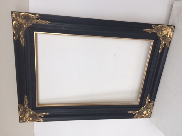 FRAME, Black Medium w Gold Features - 56 x 76cm